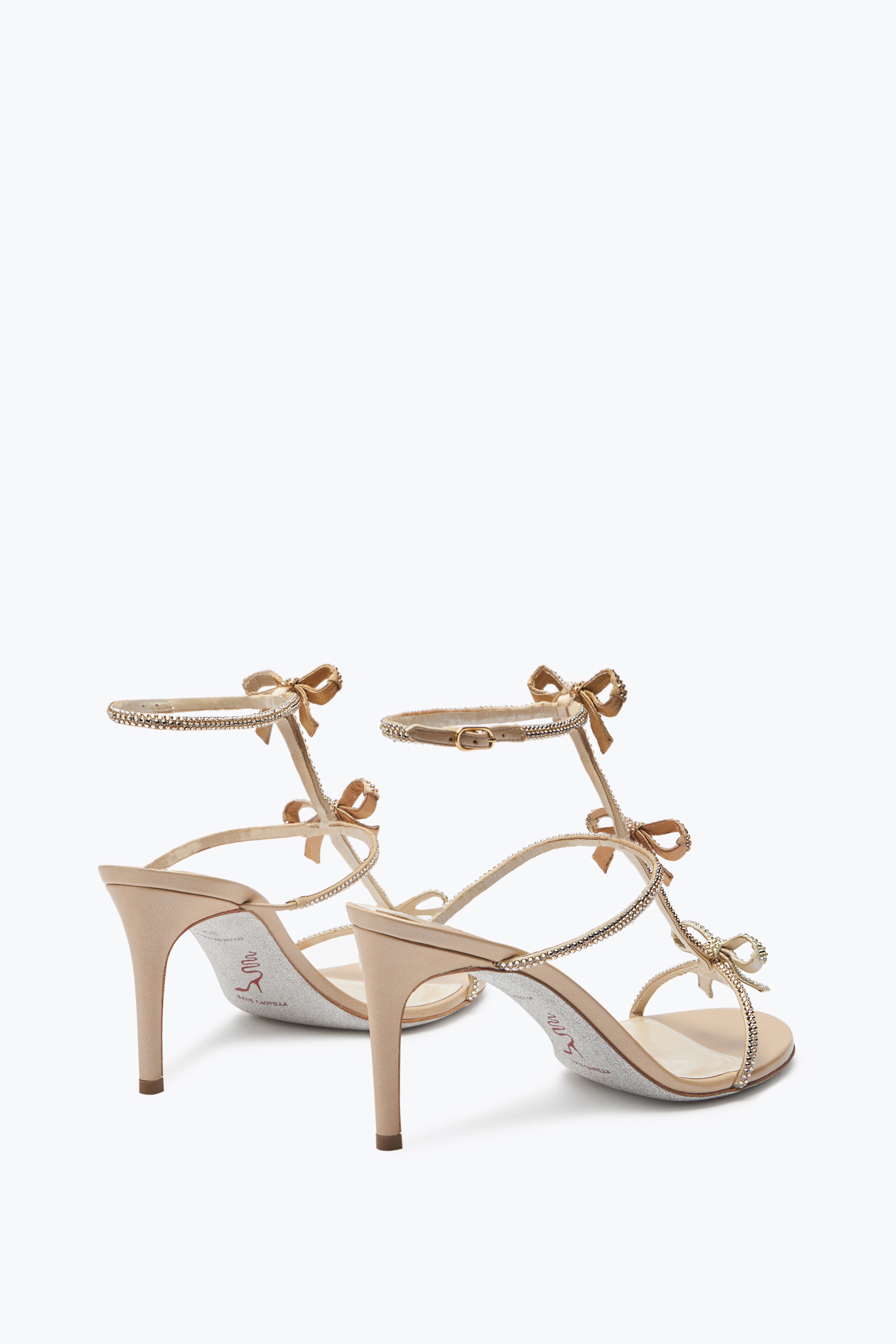  Ren&eacute; Caovilla Ren&eacute; Caovilla Sandalette Mit Hohem Absatz Caterina Frau  Beige 