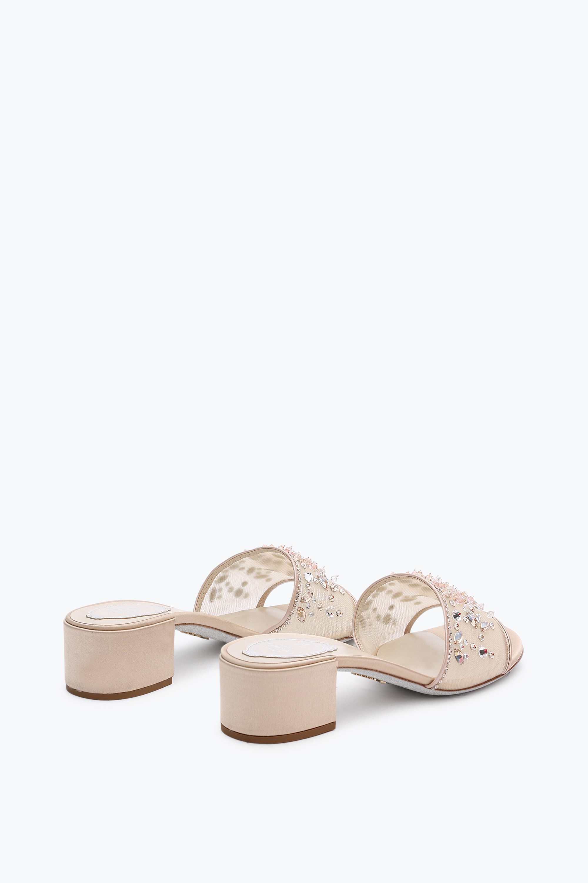  Ren&eacute; Caovilla Ren&eacute; Caovilla Cinderella Slider Sandale Nude 40 Frau  Nude 