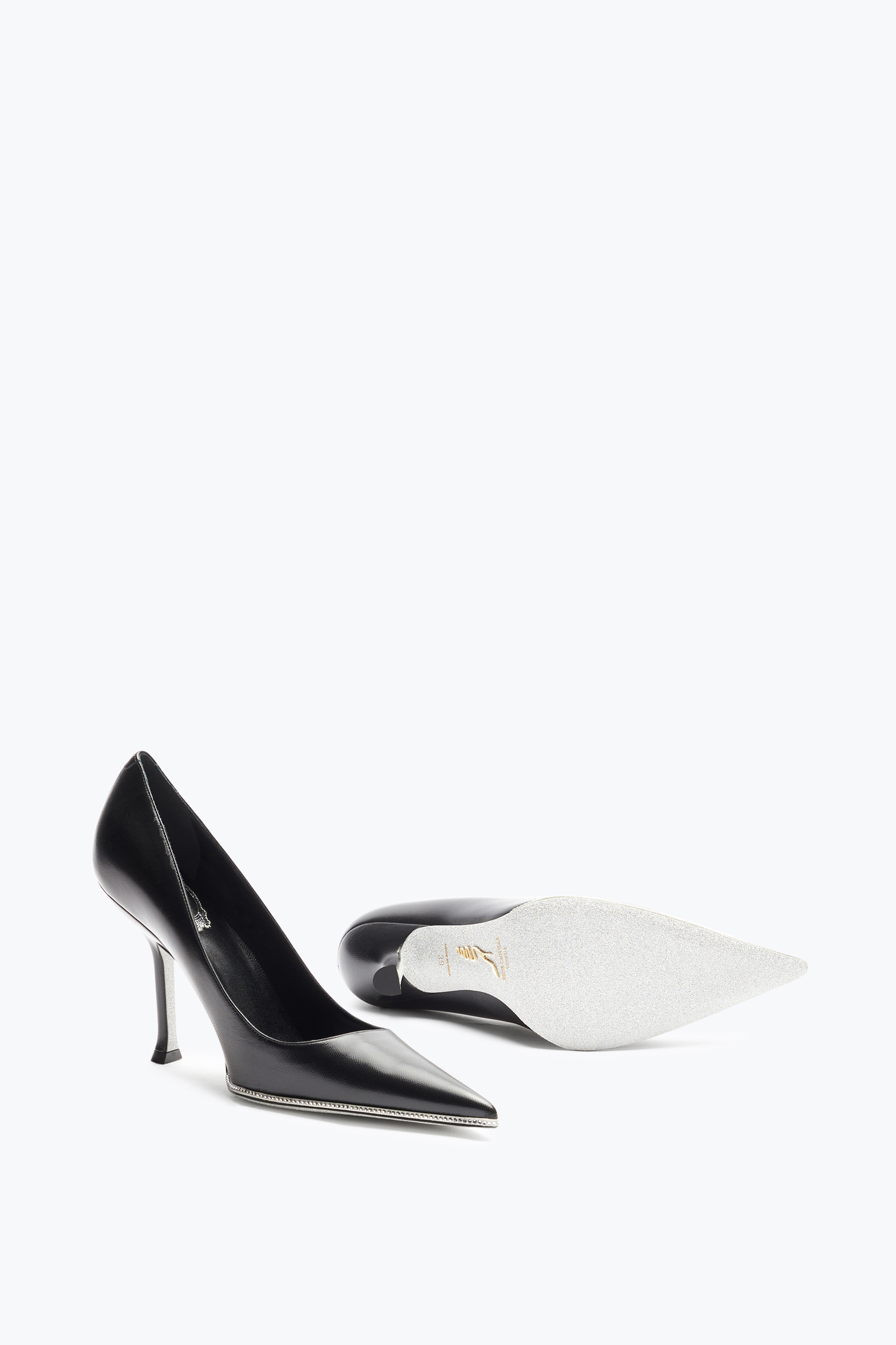 René Caovilla Candice Black Pump 105 In Black