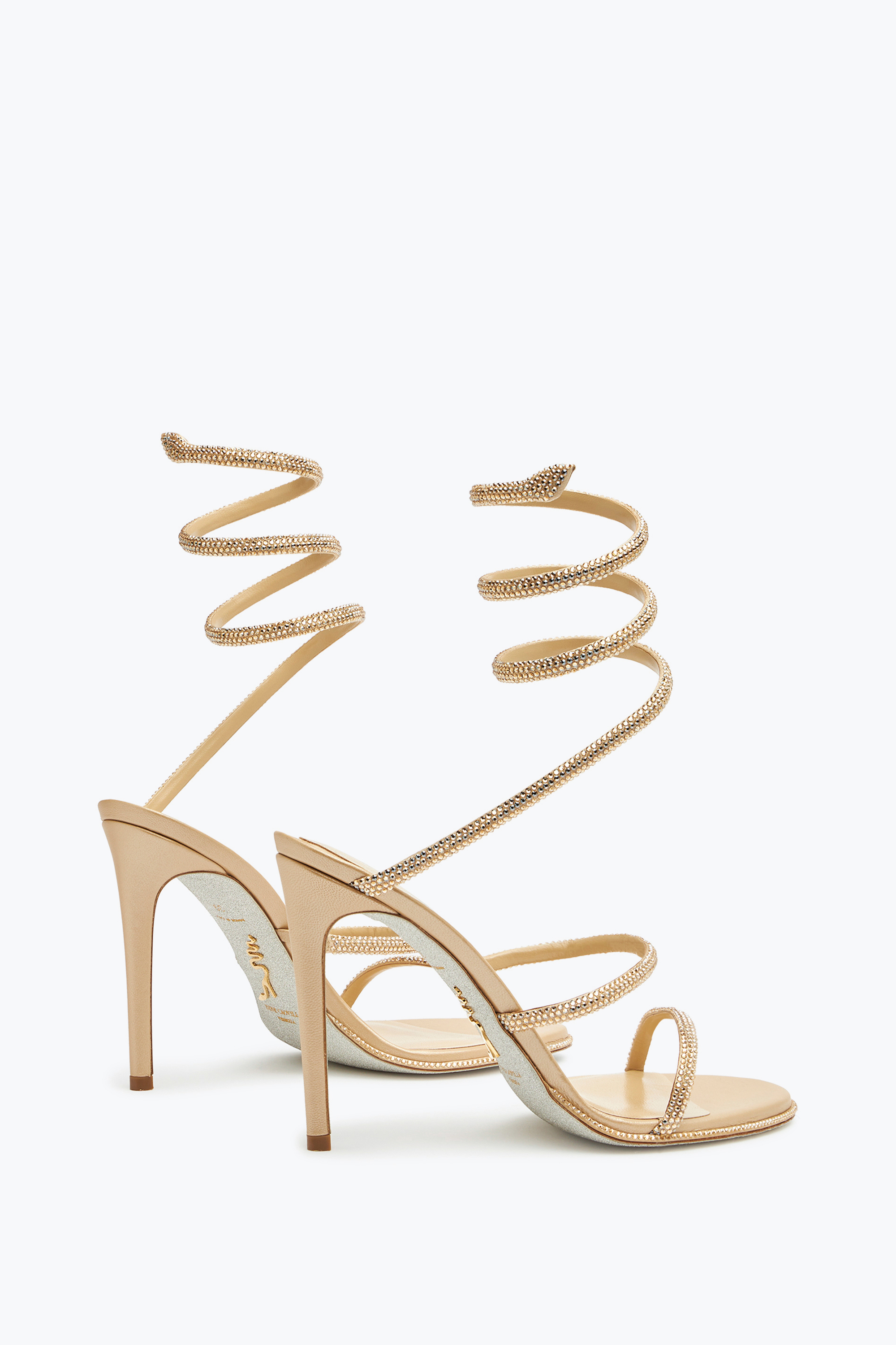  Ren&eacute; Caovilla Ren&eacute; Caovilla Abendsandalette Mit Hohem Absatz Cleo Frau  Beige 