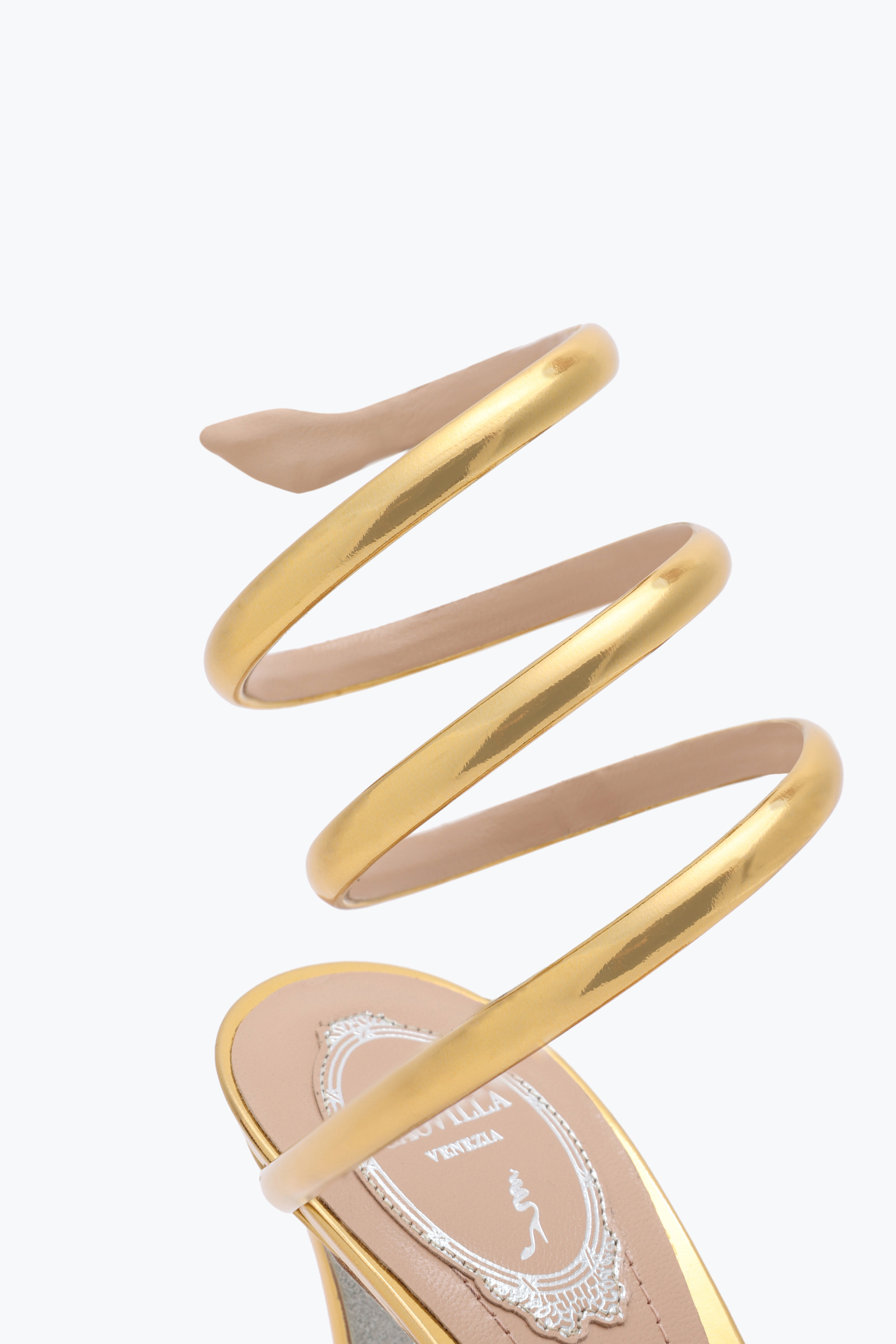 René Caovilla Heeled Sandals Rene Caovilla Woman Color Gold In Grey