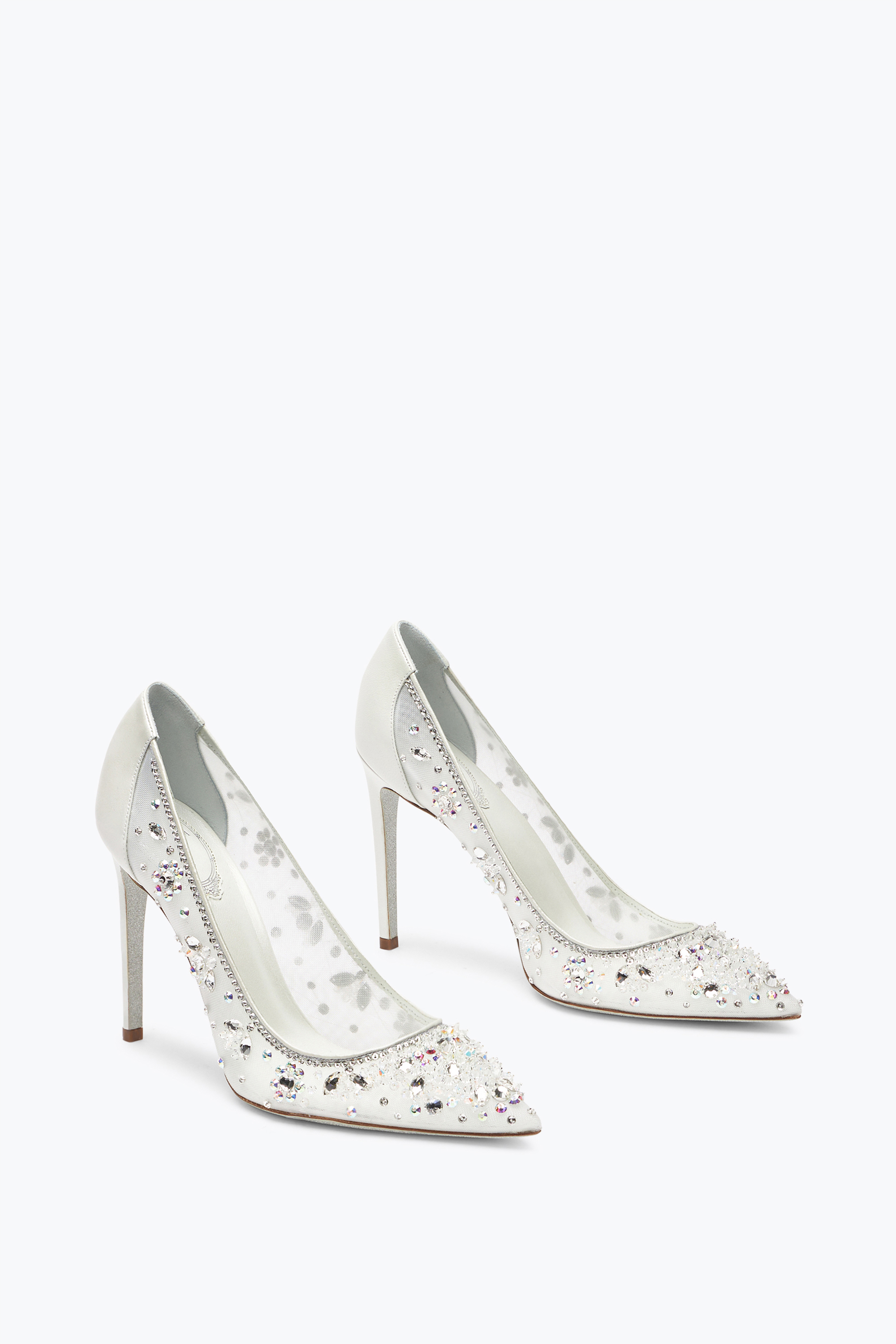  Ren&eacute; Caovilla Ren&eacute; Caovilla Cinderella Pumps In Weiß 105 Frau  Weiss 