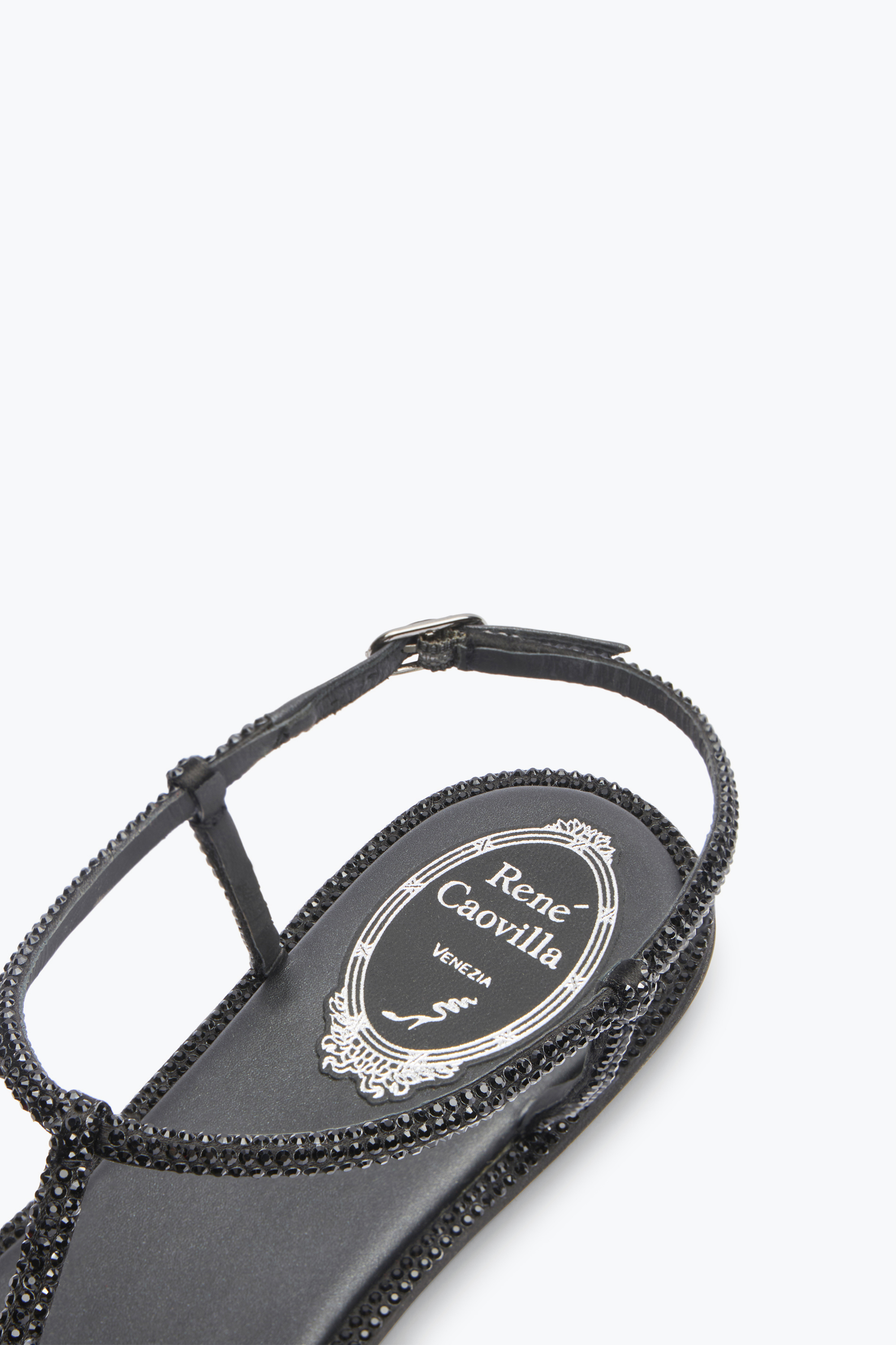 René Caovilla Rene Caovilla Elegant Flats For The Modern Woman In Black