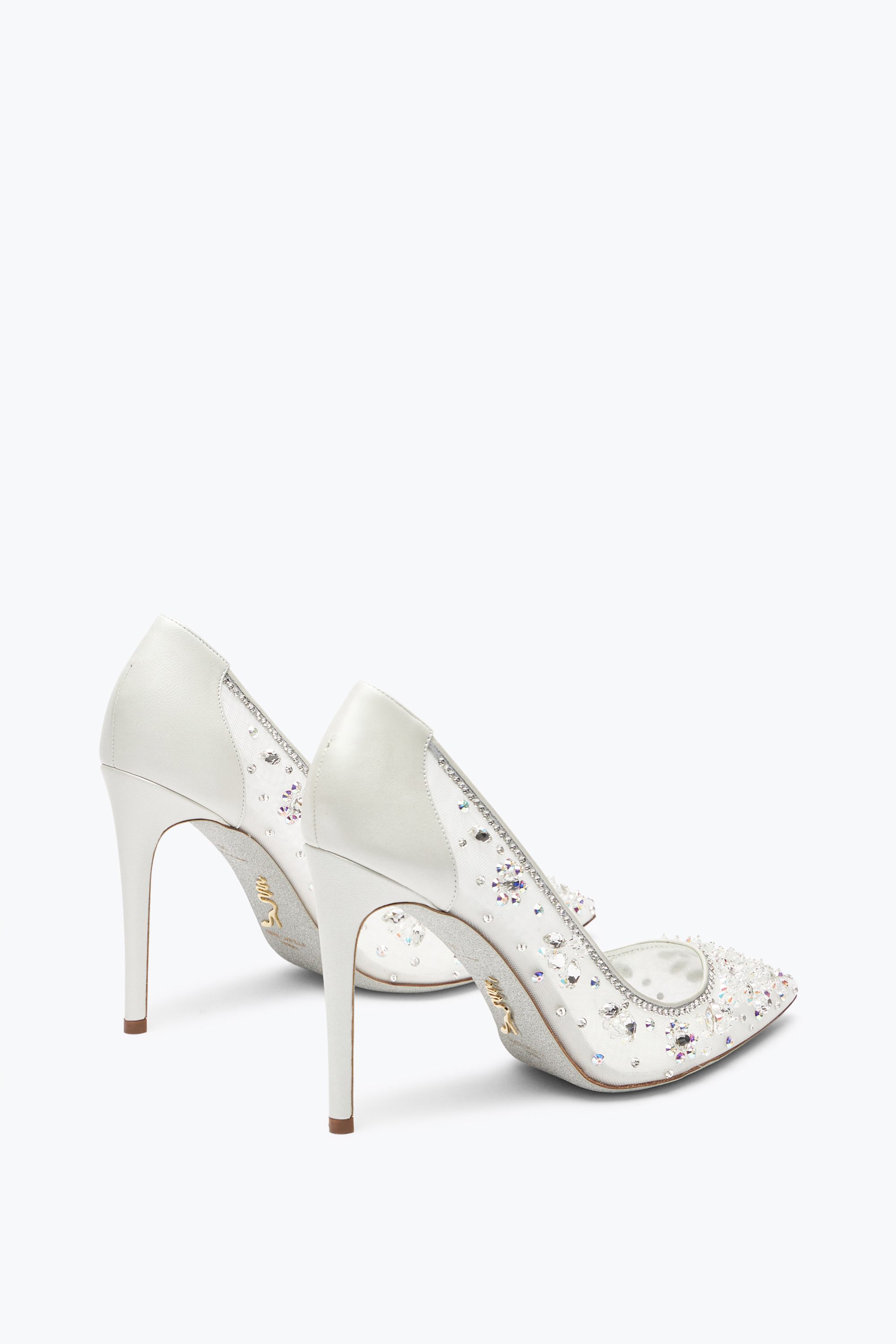  Ren&eacute; Caovilla Ren&eacute; Caovilla Cinderella Pumps In Weiß 105 Frau  Weiss 