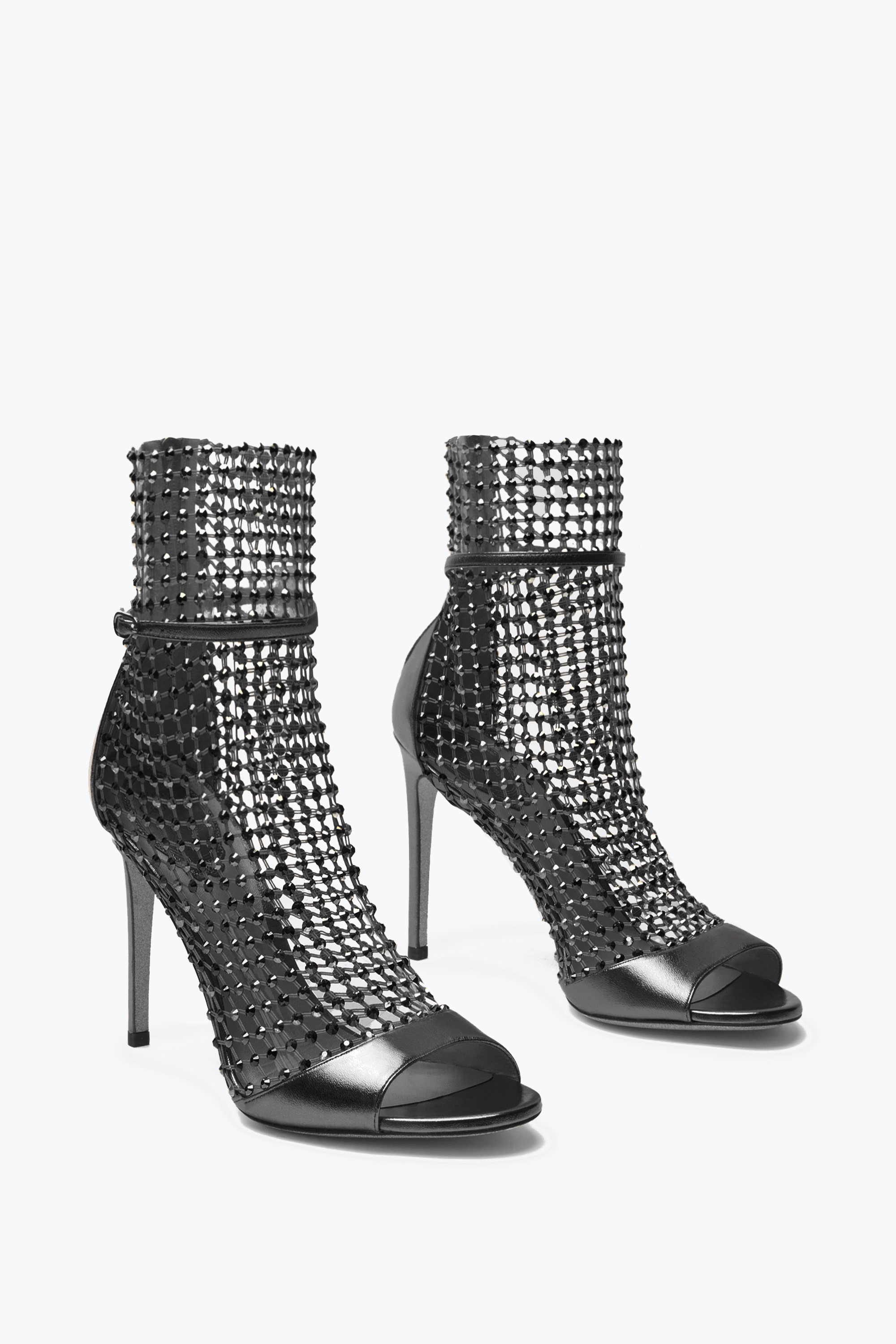  Ren&eacute; Caovilla Ren&eacute; Caovilla Galaxia Metallic-sandale In Anthrazit 105 Frau  Grau 