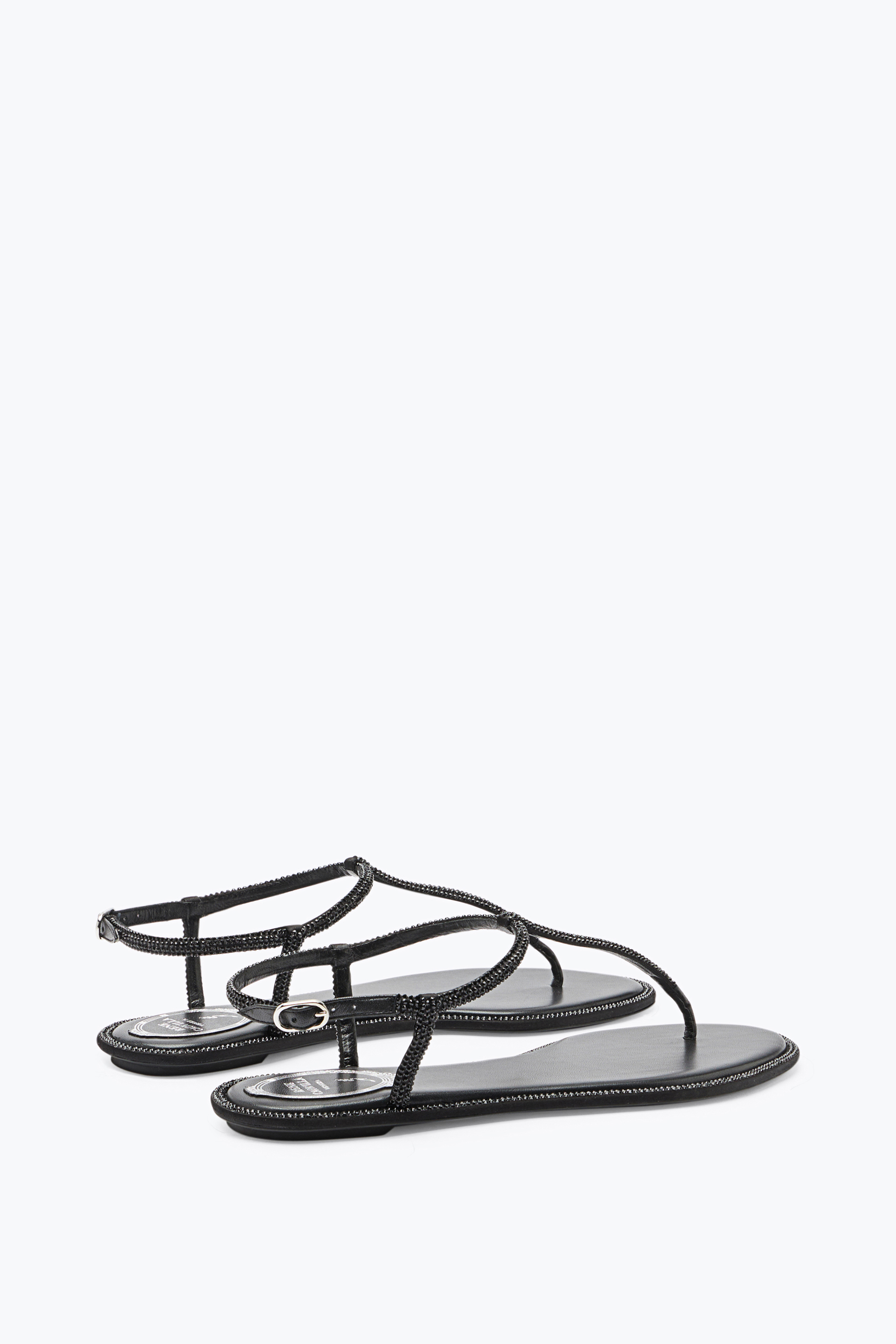 René Caovilla Rene Caovilla Elegant Flats For The Modern Woman In Black