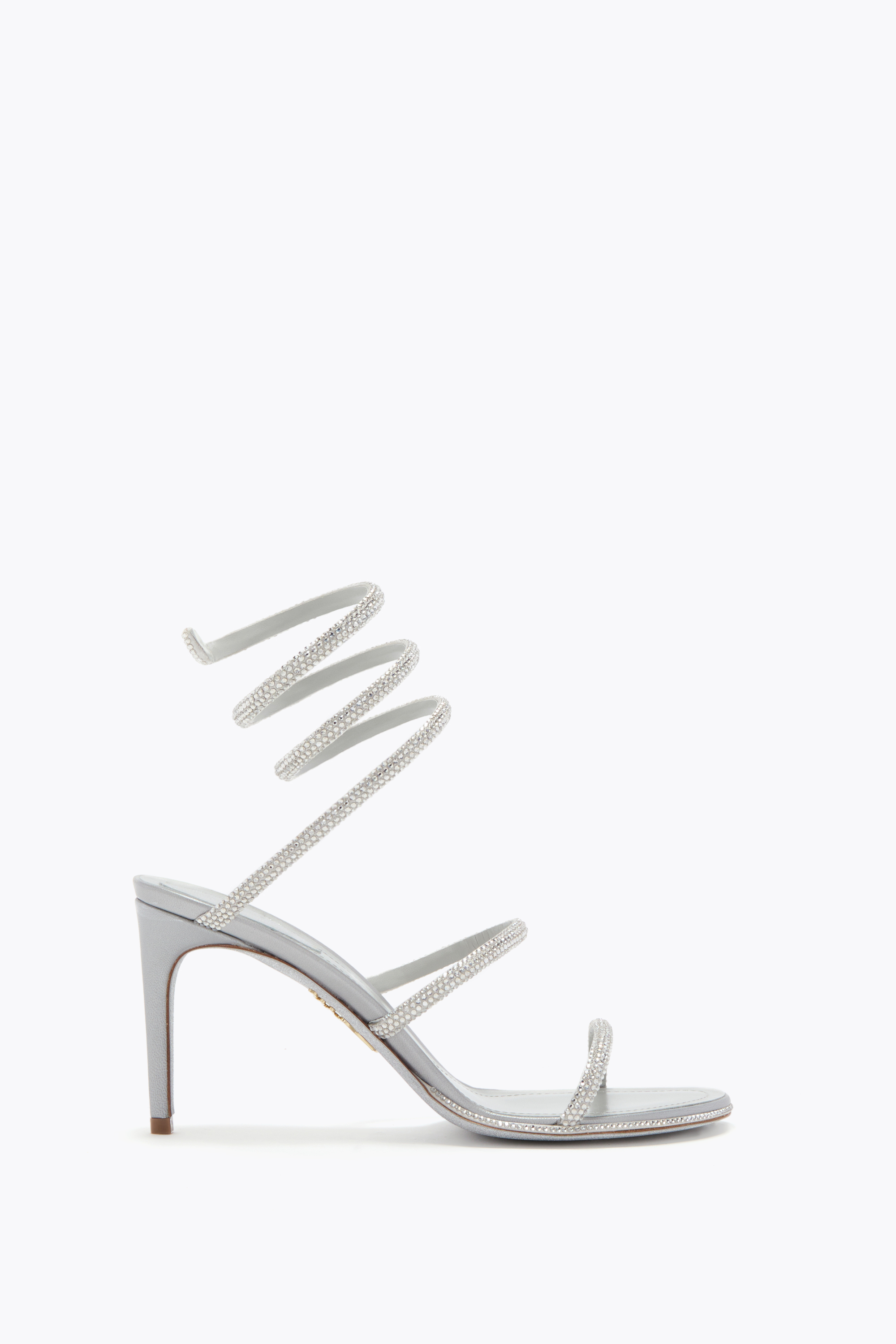 René Caovilla Cleo Silver Sandal 80