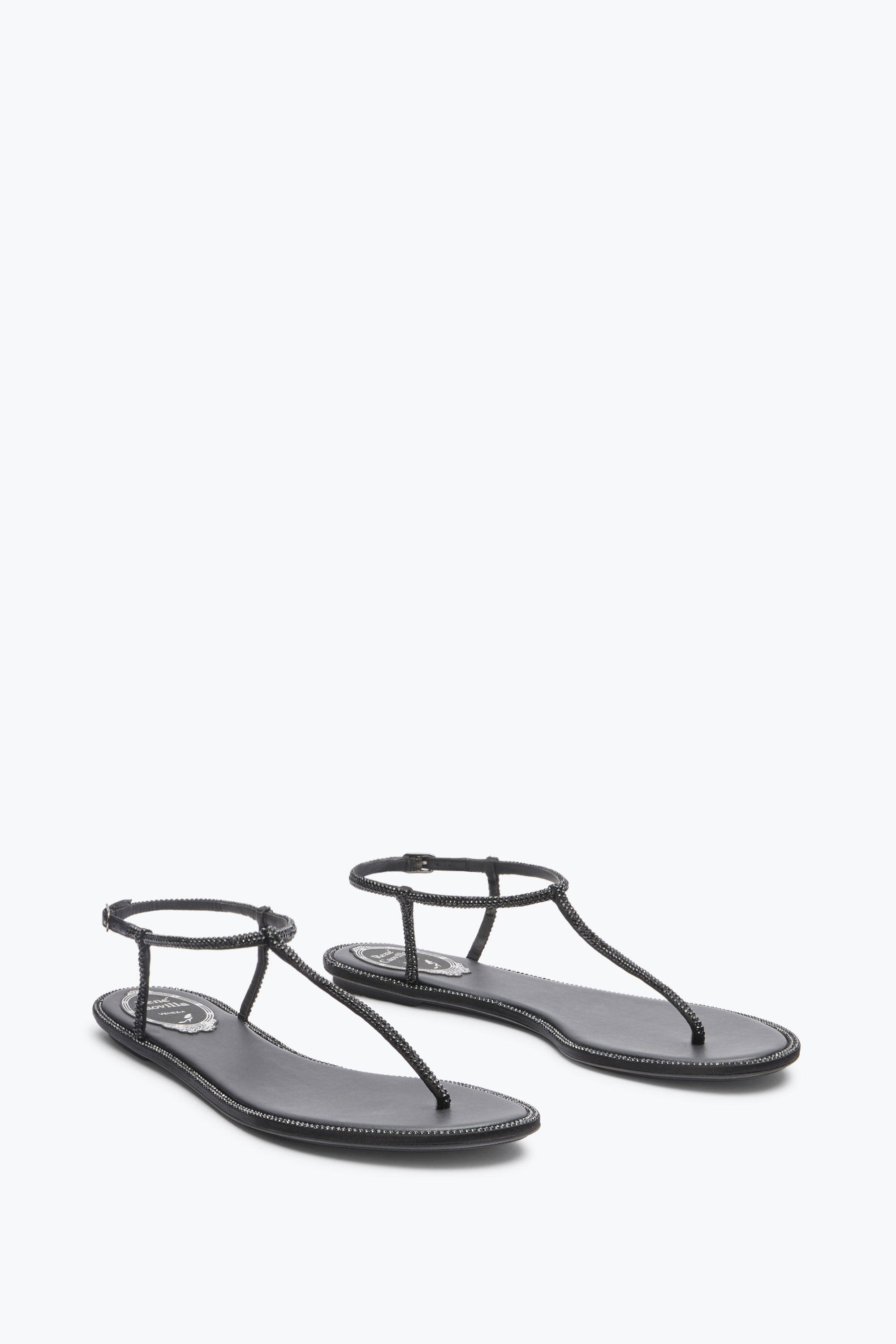 René Caovilla Rene Caovilla Elegant Flats For The Modern Woman In Black