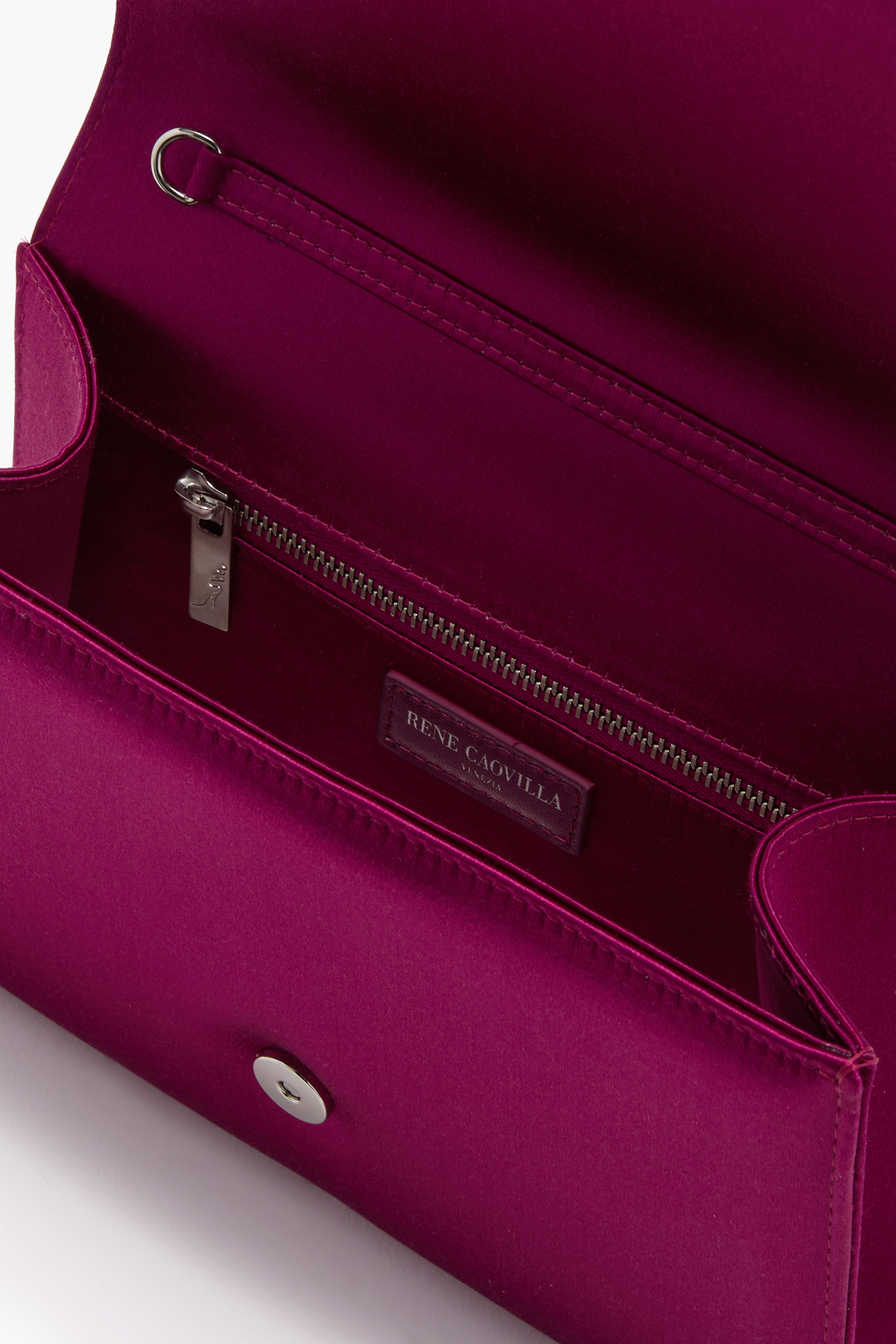 René Caovilla Baby Mulberry Clutch In Purple