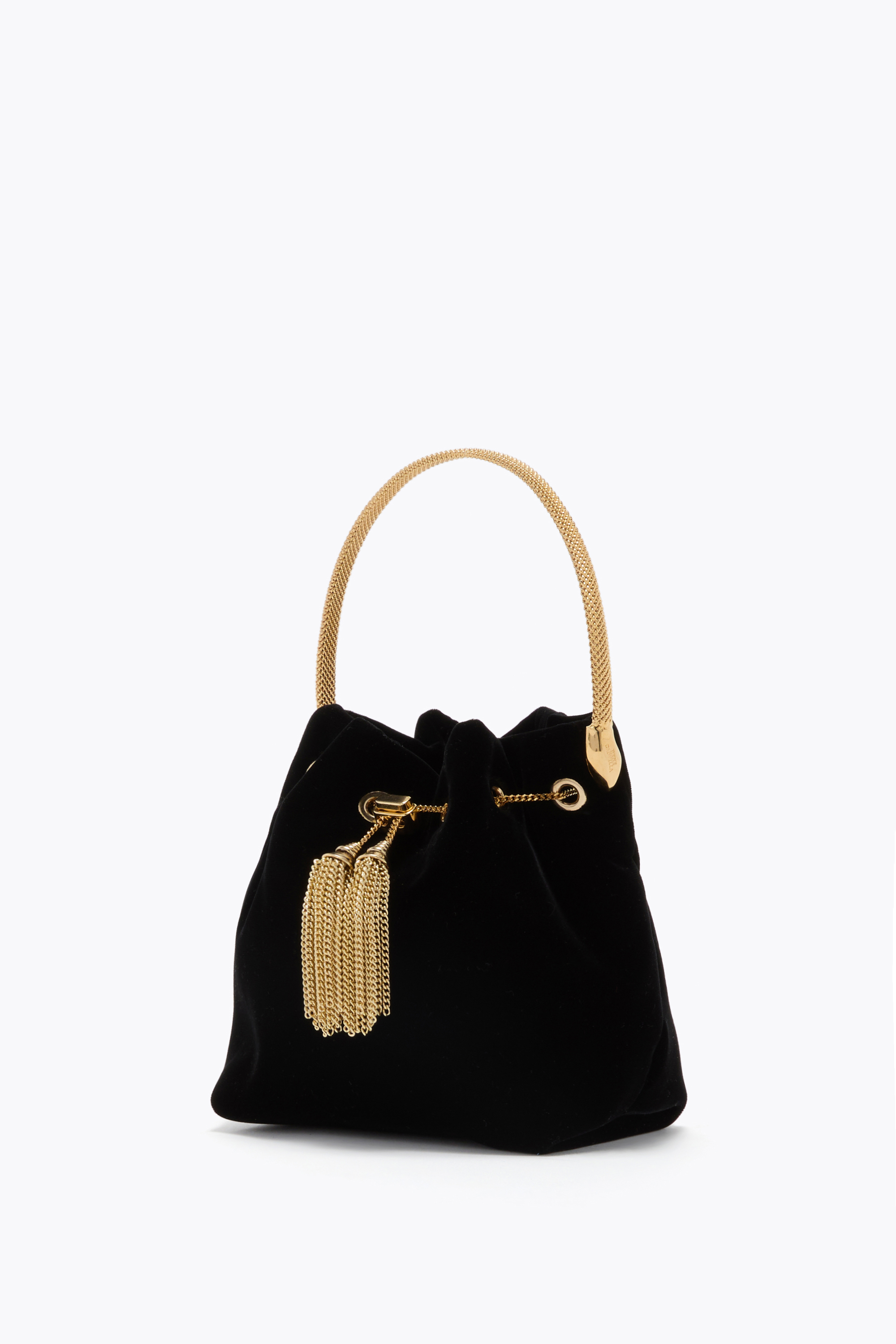  Ren&eacute; Caovilla Ren&eacute; Caovilla Mini-tasche Deva Aus Schwarzem Samt Frau  Schwarz 