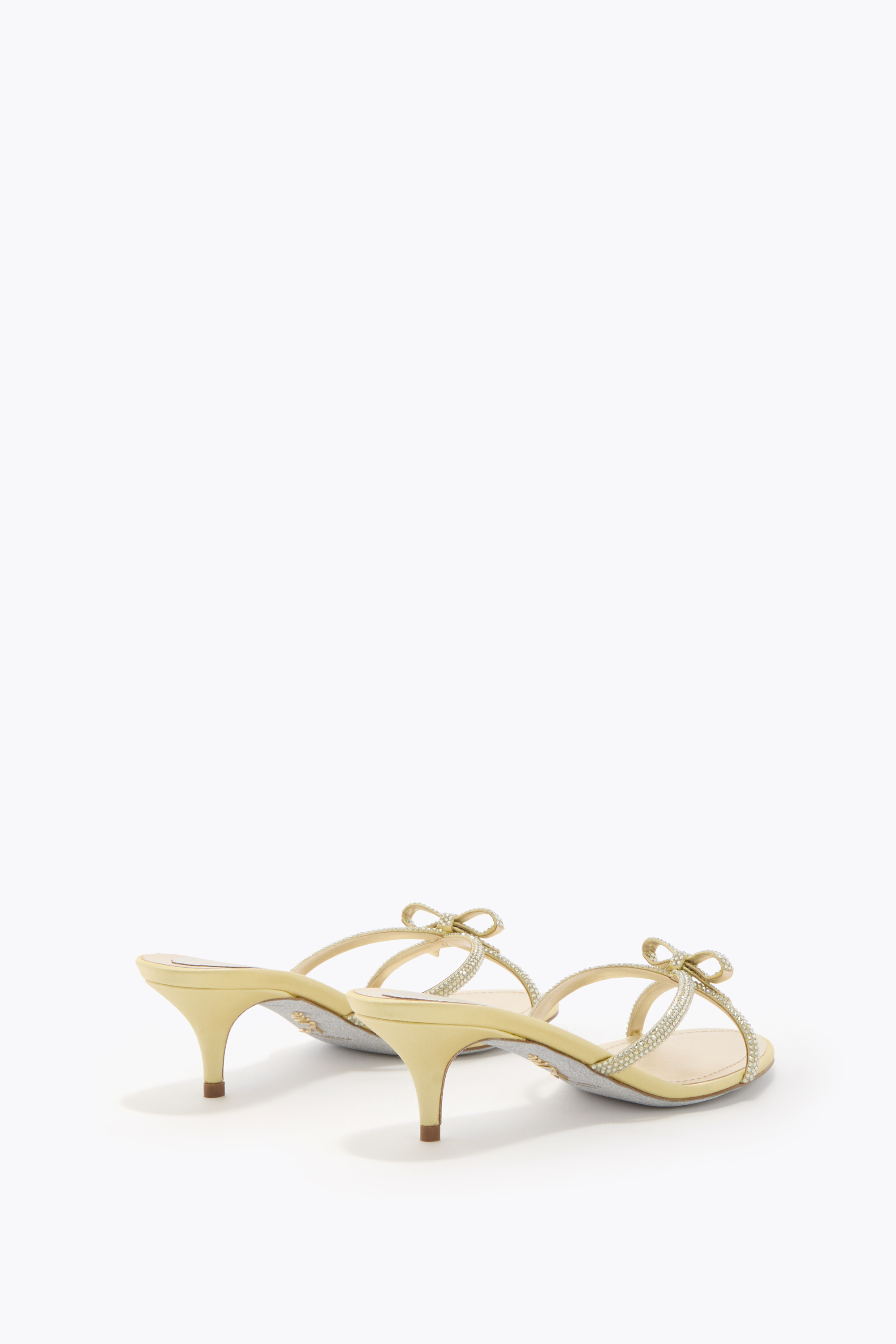  Ren&eacute; Caovilla Ren&eacute; Caovilla Lynette Lemon Yellow Mule 50 Woman  Lemon Yellow 