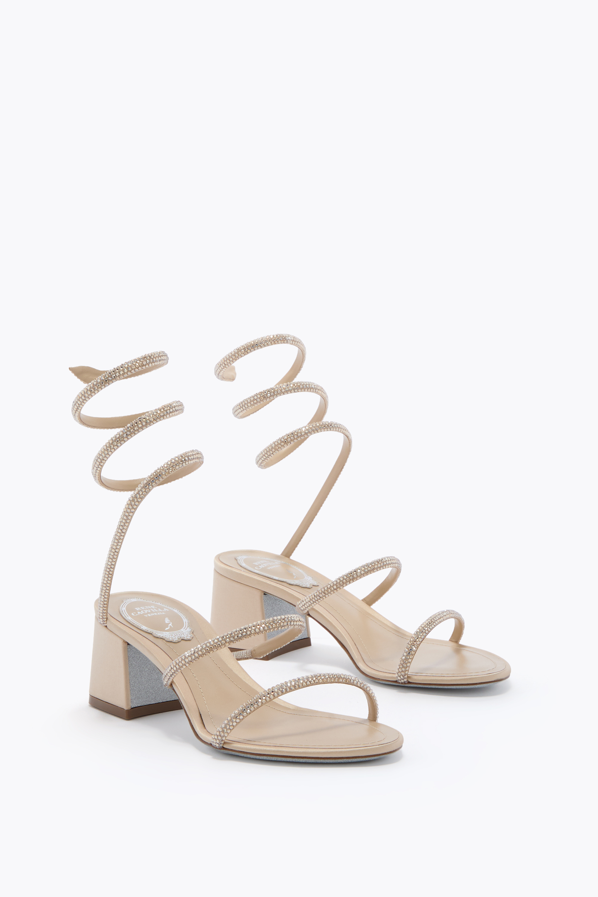  Ren&eacute; Caovilla Ren&eacute; Caovilla Cleo Sandale 50 In Gold Frau  Gold 