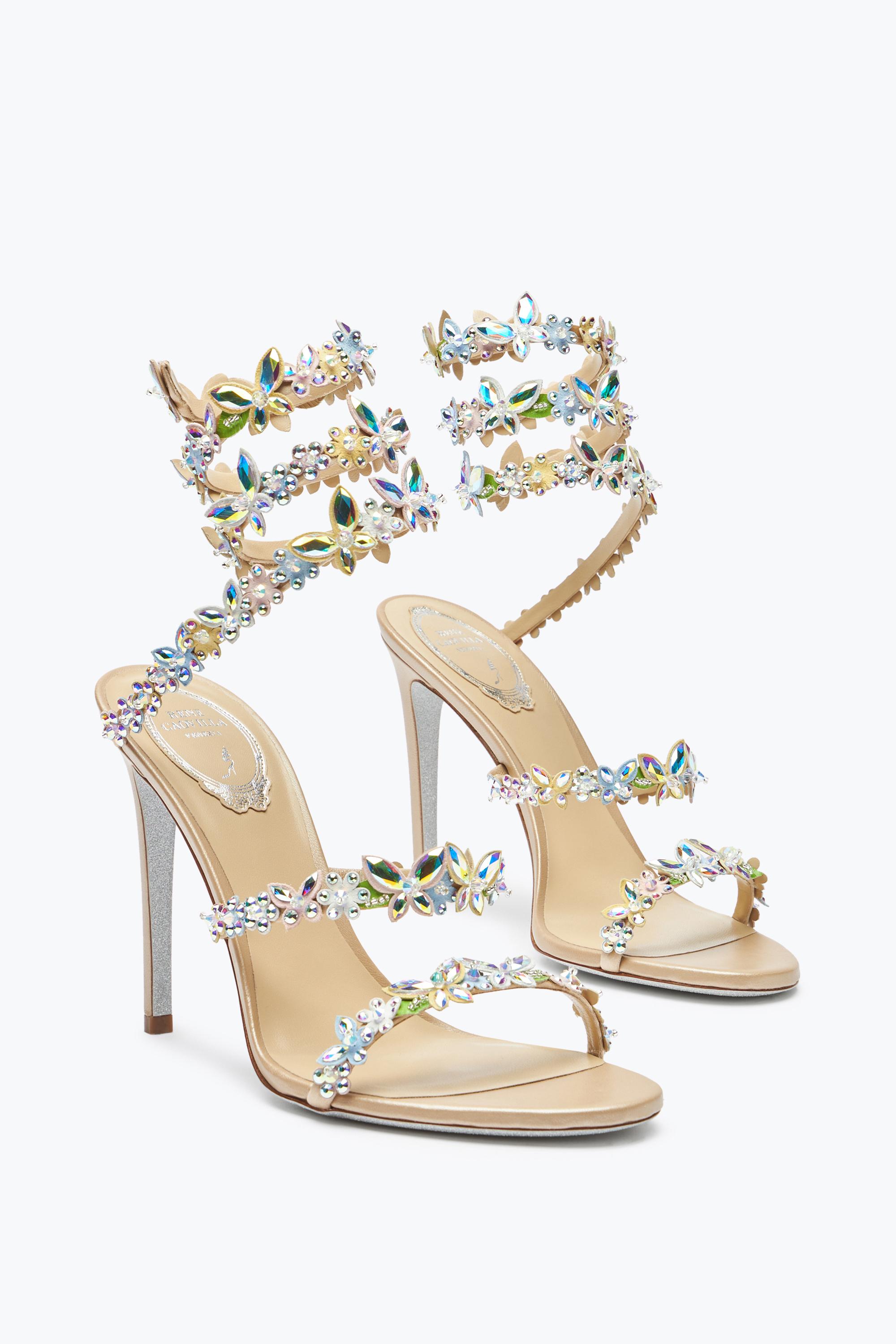 René Caovilla Flat Sandal Rene Caovilla Woman Color Pink In Multi